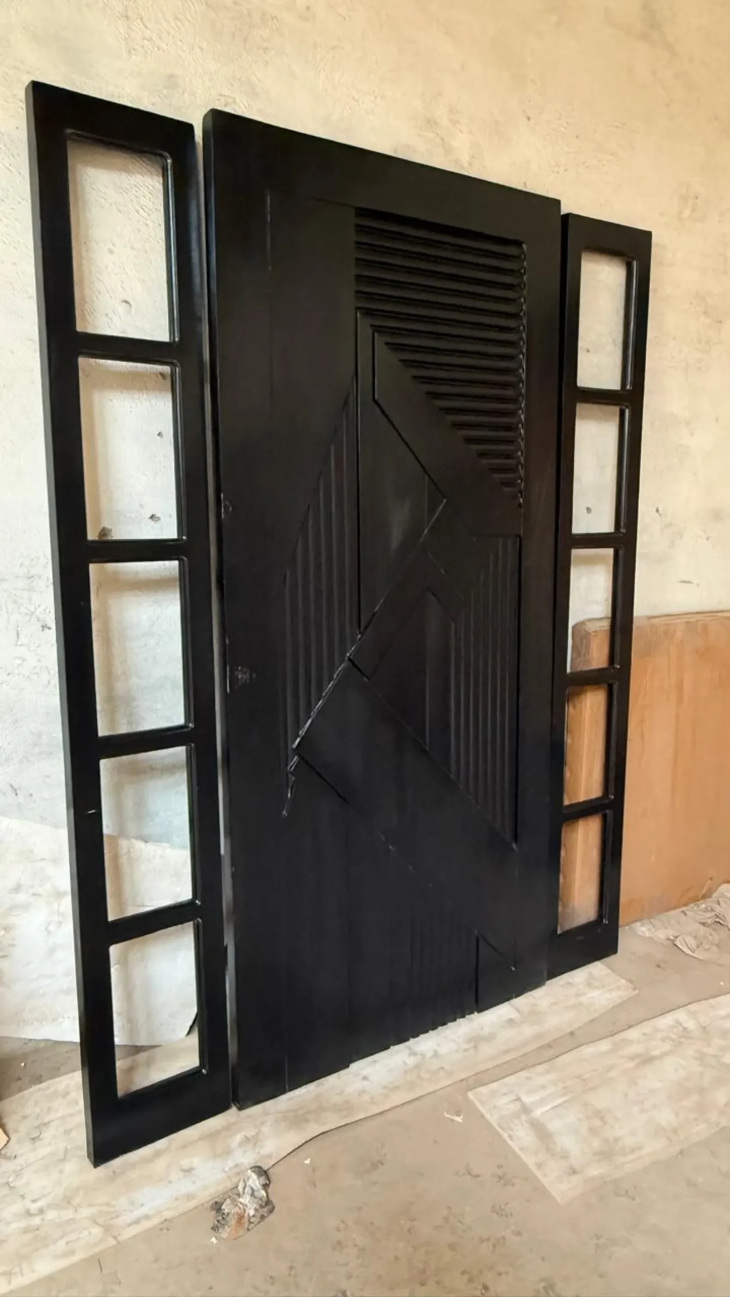 Hand-Carved Teak Wood Entrance Door Sagwan MKH KRAFTS - Elegant Design Customization Available - Image 4