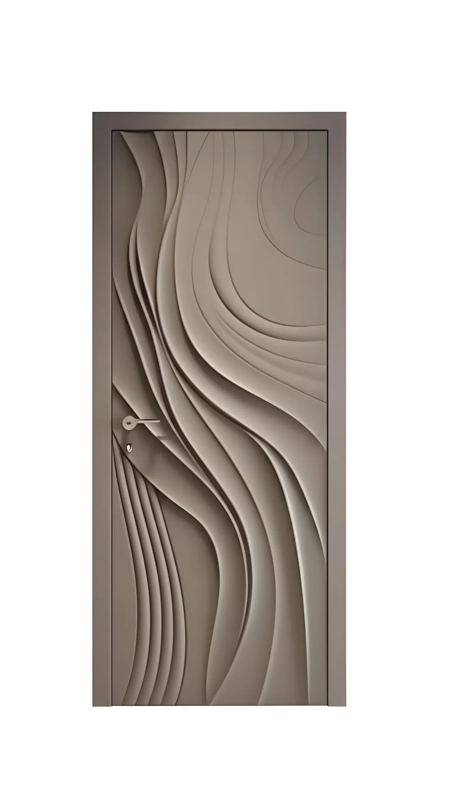 Hand-Carved Teak Wood Entrance Door Grey - Sagwan MKH KRAFTS - Elegant Design Customizable - Image 4