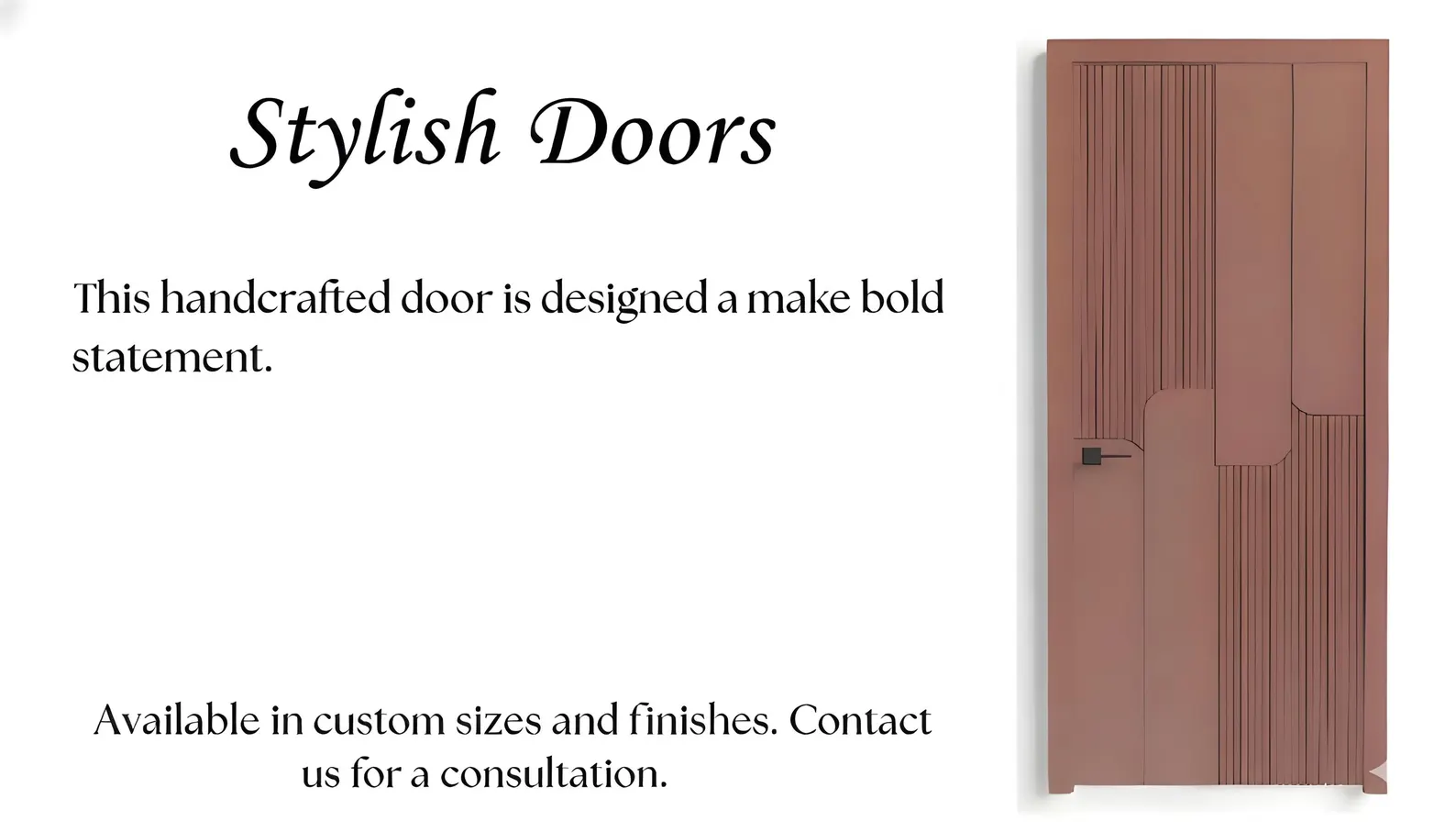 Hand-Carved Teak Wood Entrance Door - Sagwan MKH KRAFTS - Elegant Design - Image 4