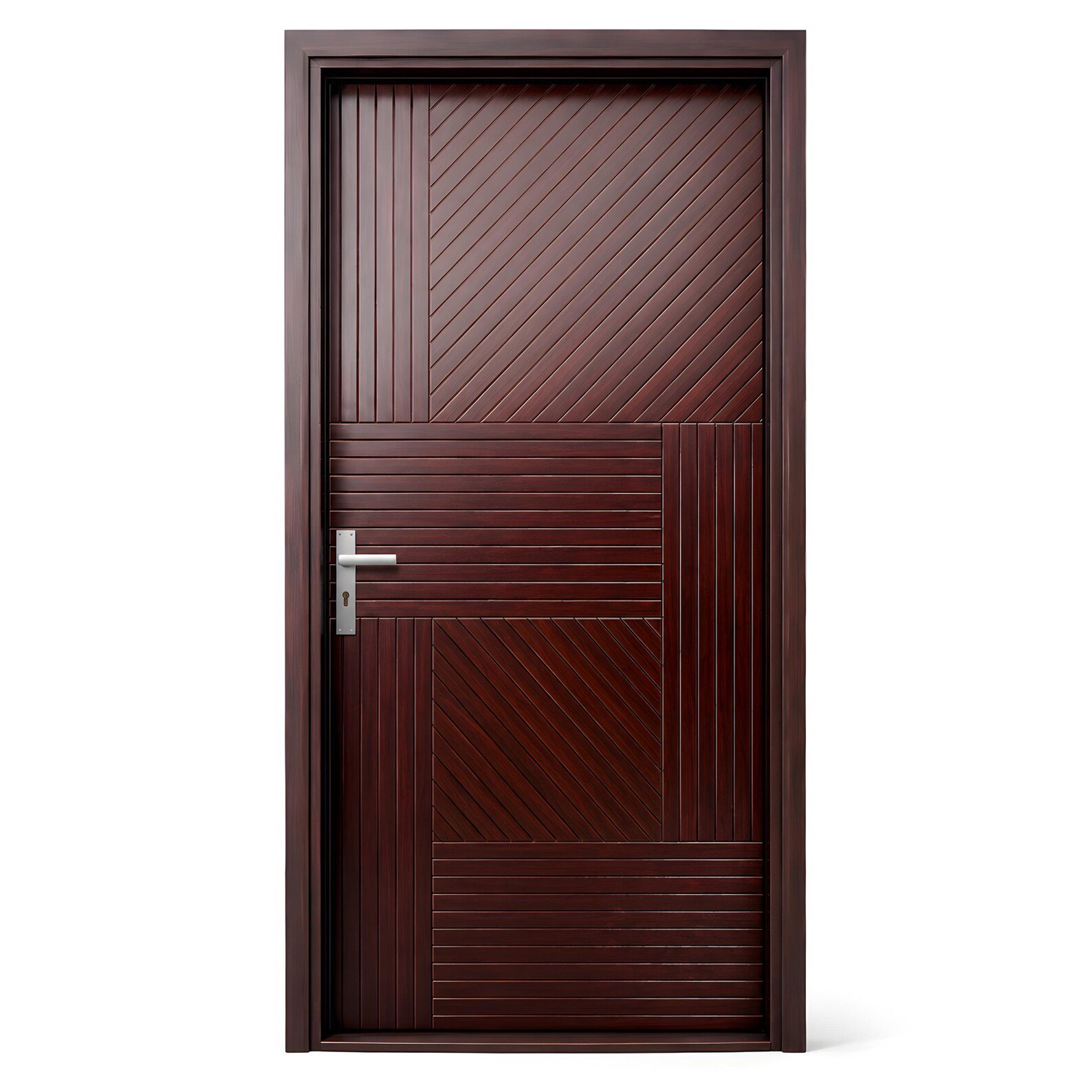 Hand-Carved Teak Wood Entrance Door - Sagwan Elegant Design - Image 5