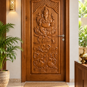 premium-wooden-safety-door-80-x-36-inch-teak-wood-entrance-door-panel-with-designer-glass-custom-size-color-available-modern-main-door-for-home