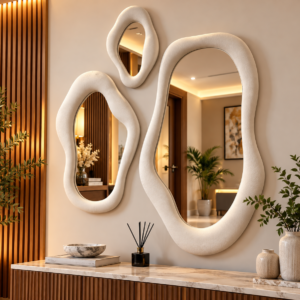 organic-shape-cushion-mirror-frame-set-of-3-mirror-not-included-decorative-wall-frames-large-62-modern-irregular-wall-decor-for-living-room-bedroom-custom-finish-available